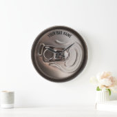 パブまたはバーの所有者の缶ビールの時計 ラージ壁時計 (ホーム)