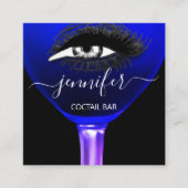 パブカクテルアイナビでバーブランドを向上 スクエア名刺 (正面)