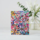 パブカラフルロ・レイ絵を描さんの葉書 ポストカード (スタンド正面)