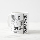 パブクイズのあとは詮索されたくない夫 コーヒーマグカップ (正面左)