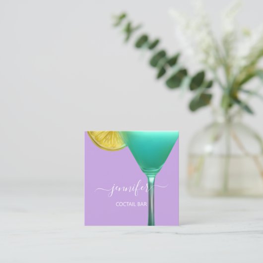 パブコクテールワインバードリンクプロフェッショナル スクエア名刺 (スタンド正面)