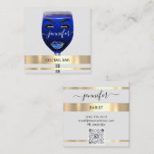 パブコッチルワインバードリンクレストラングレーQRCODE スクエア名刺 (正面/裏面)