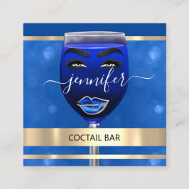 パブコッチルワインバードリンクレストランブルーQRCODE スクエア名刺