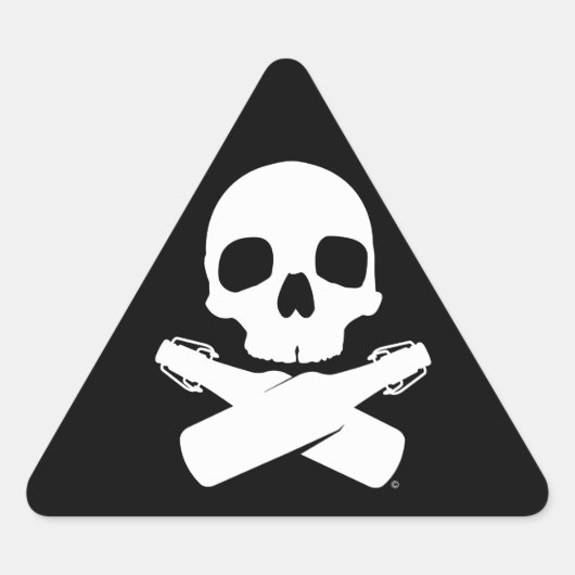 パブストーマートライアングルステッカー 三角形シール (正面)