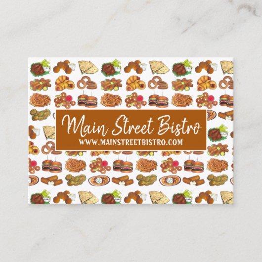 パブスナックバーフードレストランアペティザースビストロ 名刺 (正面)