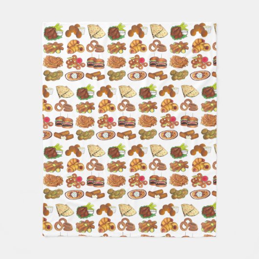 パブスナックバーフードレストランアペティザーズグルメ フリースブランケット (正面)