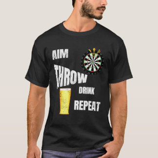 パブダーツプレーヤービールドリンカー Tシャツ