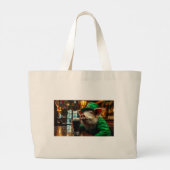 パブトートバッグに入った豚 ラージトートバッグ (裏面)