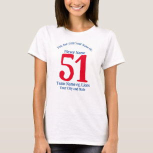 パブバーグリル名番号自分の名前シティ州 Tシャツ