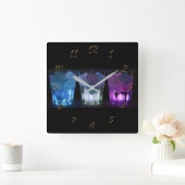 パブバー スクエア壁時計 (ホーム)