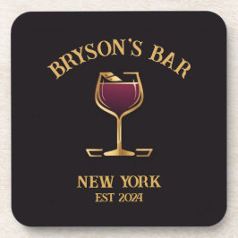 パブパーソナライズされたサインバーデコール名前をカスタムする コースター