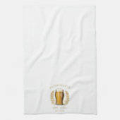 パブパーソナライズされたサインバー名前をカスタムする キッチンタオル (縦)