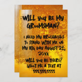 パブリおもしろいタチョビール 招待状 (正面/裏面)