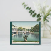 パブリックガーデン(ボストン) 1905ヴィンテージ ポストカード (スタンド正面)