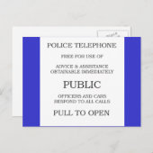 パブリックコールボックスのサイン ポストカード (正面/裏面)