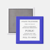 パブリックコールボックス記号 マグネット (正面/裏面)