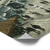 パブリックスクエア、ウォータータウンNY 1928ヴィンテージ ポスター (角)