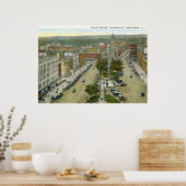 パブリックスクエア、ウォータータウンNY 1928ヴィンテージ ポスター (キッチン)