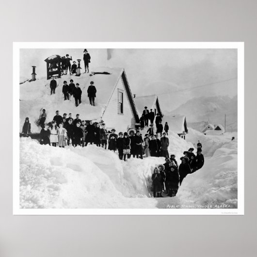 パブリックスクールValdez、アラスカ1910 ポスター (正面)