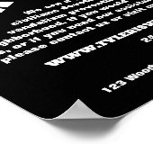 パブリックビュー、近所のコミュニティの時計広告 ポスター (角)