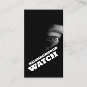 パブリックビュー、近所のコミュニティウォッチ 名刺 (正面)