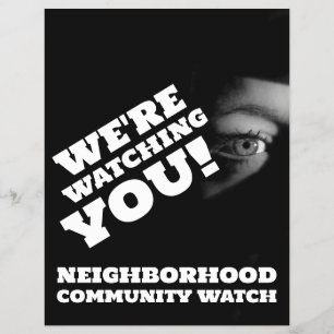 パブリックビュー、Neighborhood Watch 警告's チラシ