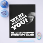 パブリックビュー、Neighborhood Watch 警告's チラシ (シングル)