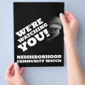 パブリックビュー、Neighborhood Watch 警告's チラシ (手)