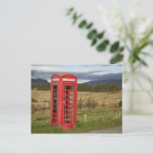 パブリックフォンボックス、エリシャダー、スタッフイン近郊 ポストカード (スタンド正面)