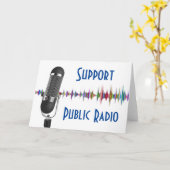 パブリックラジオをサポート  カード (黄色い花)