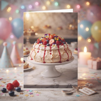 パブロバケーキのスイートな誕生日 カード