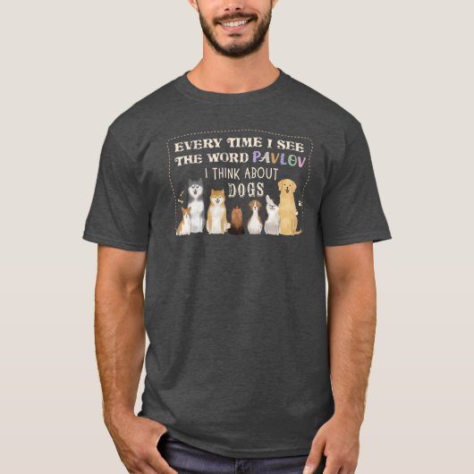 パブロフと犬 Tシャツ (正面)