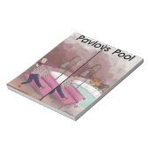 パブロフのプールおもしろい漫画 ノートパッド (回転)