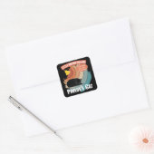 パブロフの猫 – 心理学おもしろい スクエアシール (封筒)