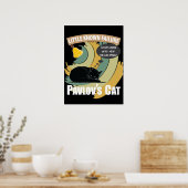 パブロフの猫 – 心理学おもしろい ポスター (キッチン)