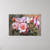 パブロフスクのバラエレガント – ピンクの油絵 キャンバスプリント (正面)