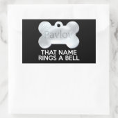 パブロフ犬 長方形シール (バッグ)