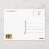 パブロヴァはカラフルの果物を身に着けた ポストカード (裏面)