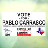 パブロ・カラスコに投票 ウィンドウサイン (シート3)