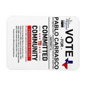 パブロ・カラスコに投票 マグネット (横)