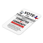 パブロ・カラスコに投票 マグネット (左側)