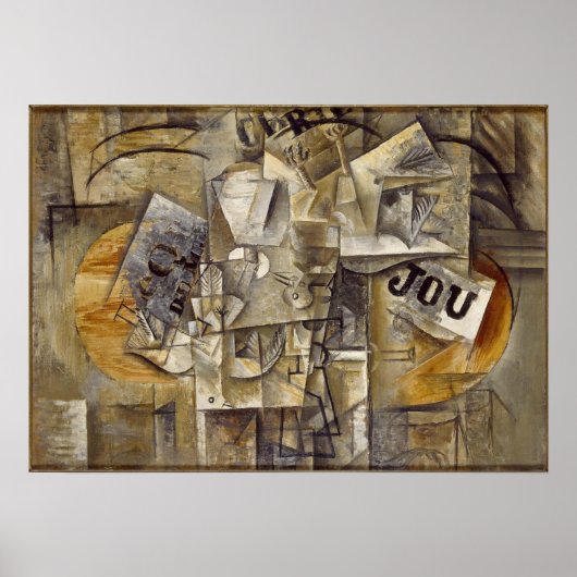 パブロ・ピカソの死んだ鳥（1912年） ポスター (正面)