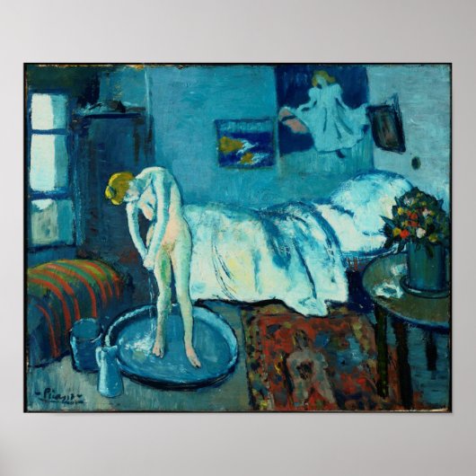 パブロ・ピカソ – ザ・ブルールーム， 1901 ポスター (正面)
