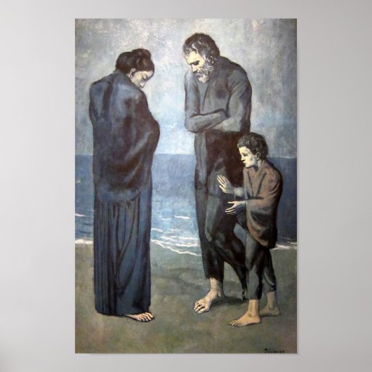 パブロ・ピカソ – 悲劇， 1903 ポスター (正面)