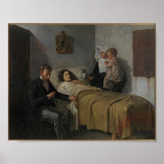 パブロ・ピカソ – 科学と慈善事業， 1897 ポスター (正面)