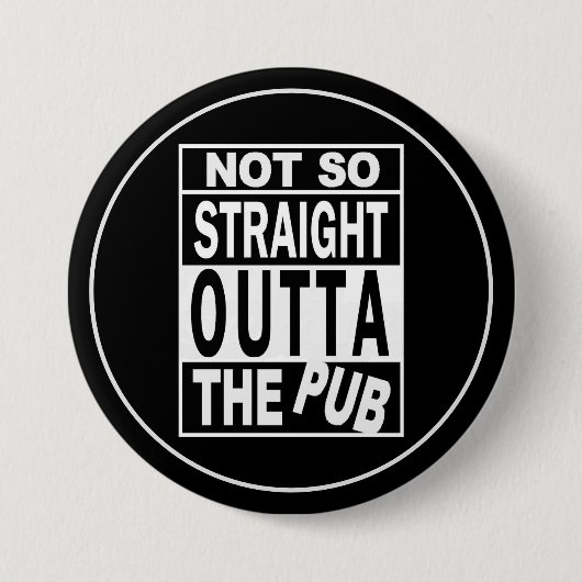 パブ2の飲みユーモアをストレートに出ない 缶バッジ (正面)