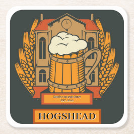 パブ、バーズビールスクエアマットコースター スクエアペーパーコースター