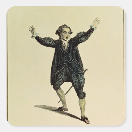 パブ、ロミオのキャラクターのホルマン氏。1784 スクエアシール (正面)