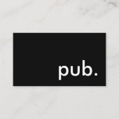 パブ 名刺 (正面)
