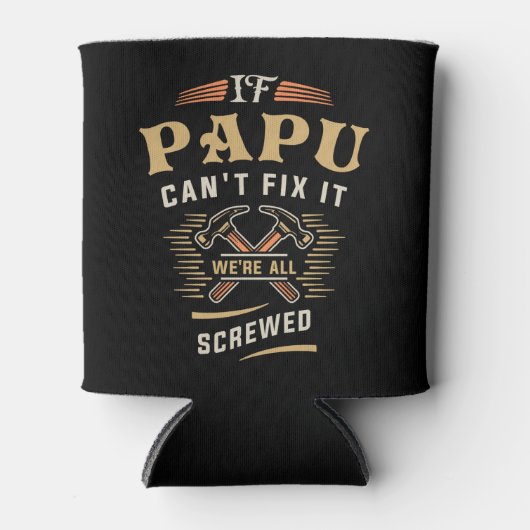 パプもしカントそれを修正すおもしろいるGrandpa 缶クーラー (正面)